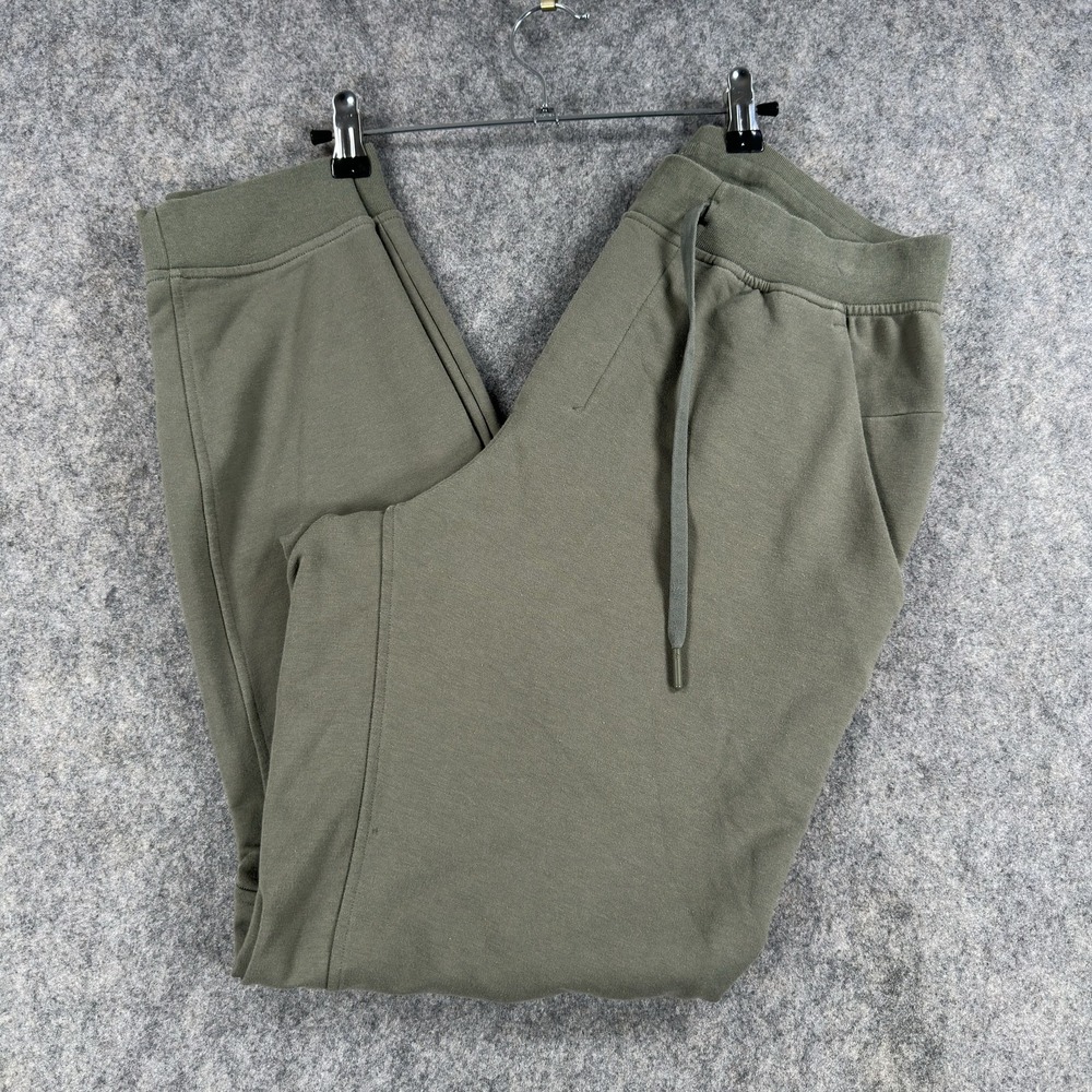 Lululemon City Sweat Jogger Mens Medium Green French Terry Zip Pocket Drawstring